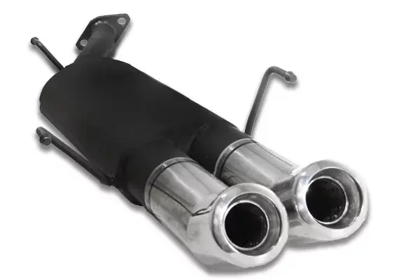 Geprüft Ulter Sportauspuff passend für Opel Astra G Combi 1998-2003 mit 2 Endrohren rund Ø80