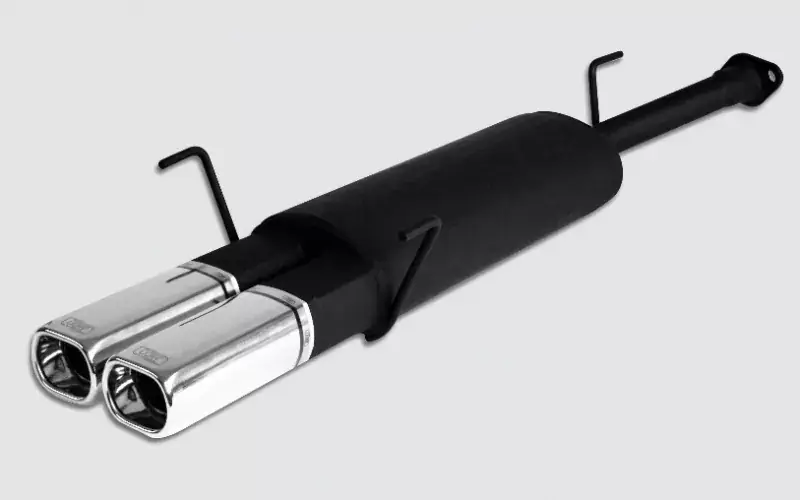 Preis Gesenkt Ulter Sportauspuff passend für Opel Astra G COMBI 1998-2003 mit 2 rechteckigen Endrohren 80×65