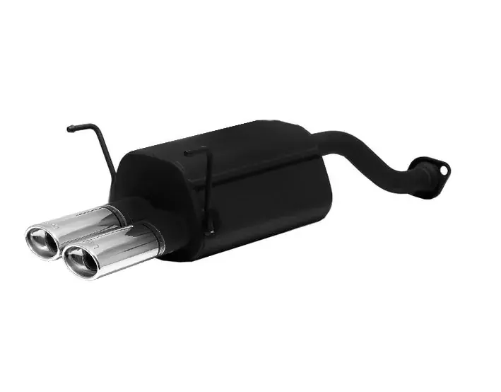 Ulter Sportauspuff passend für Honda Civic VII Hatchback 2002-2006 – 2 Endrohre oval 95×65 Schneller Versand