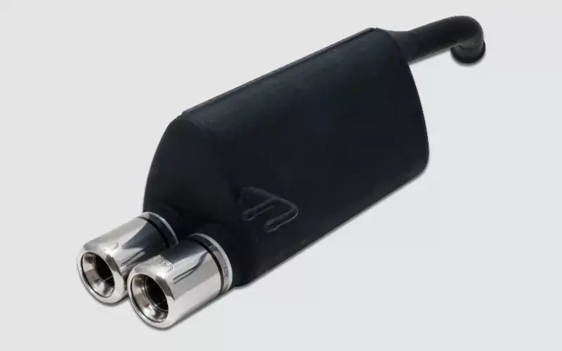 Ulter Sportauspuff passend für Kia Picanto 2004-2011 2 Endrohre rund Ø80 Direkt Vom Hersteller