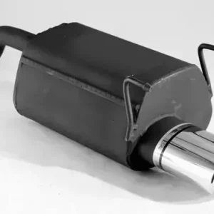 Ausverkauf Ulter Sportauspuff passend für Honda Civic VI Hatchback 1996–2001 – 1 Endrohr oval 120×80