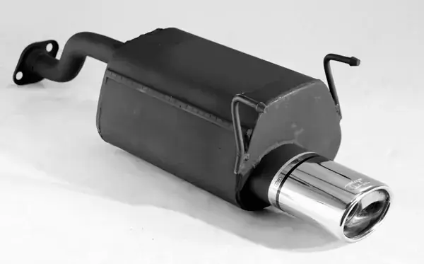 Ausverkauf Ulter Sportauspuff passend für Honda Civic VI Hatchback 1996–2001 – 1 Endrohr oval 120×80