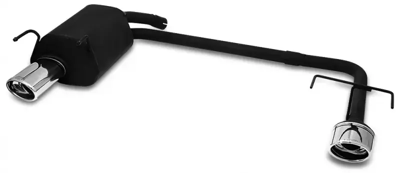 Heißes Angebot Ulter Sportendschalldämpfer mit 2 Duplex Endrohren oval 120×80 passend für Opel Vectra C