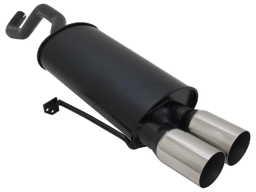 Schneller Versand Novus Sportauspuff passend für Renault Clio 3 2x76mm RL-Design