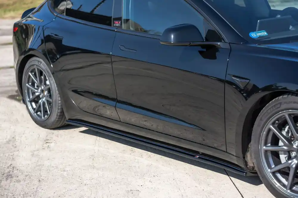 Letzte Chance Seitenschweller Ansatz passend für Tesla Model 3 / Model 3 Performance Mk1 / Mk1 Facelift