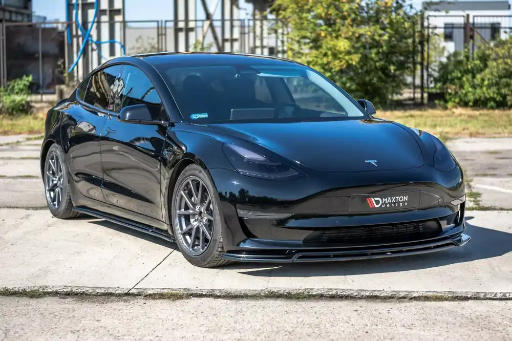 Front Ansatz V.2 passend für Tesla Model 3 2017-2023 Neue Kollektion