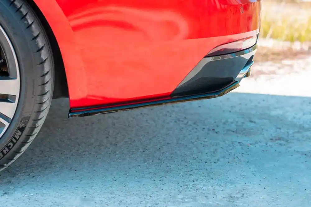 Garantierte Lieferung Heck Ansatz Flaps Diffusor passend für Peugeot 508 Mk2