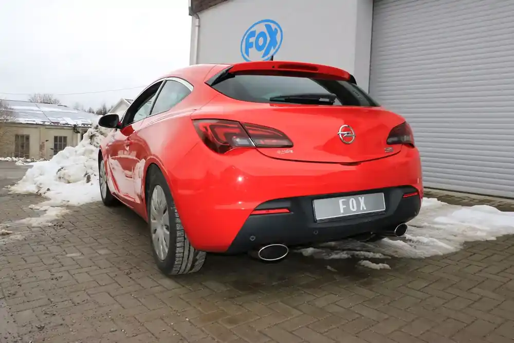FOX Endschalldämpfer passend für Opel Astra J GTC - Ausgang rechts/links 160x90 Typ 38 Sonderaktion
