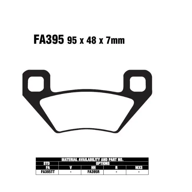 Versand Am Gleichen Tag EBC FA395R Sintermetall Bremsbeläge passend für Motocross & ATV