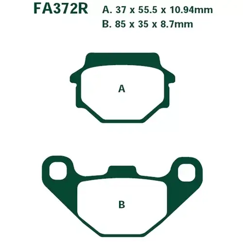 EBC FA372 R Bremsbeläge passend für Suzuki LT-A 500 F / LT-F 500 F Neu Im Sortiment