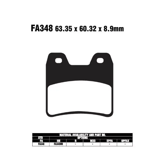 Online Kaufen EBC FA348HH Bremsbeläge passend für Yamaha XJR 1300 & FZS 1000