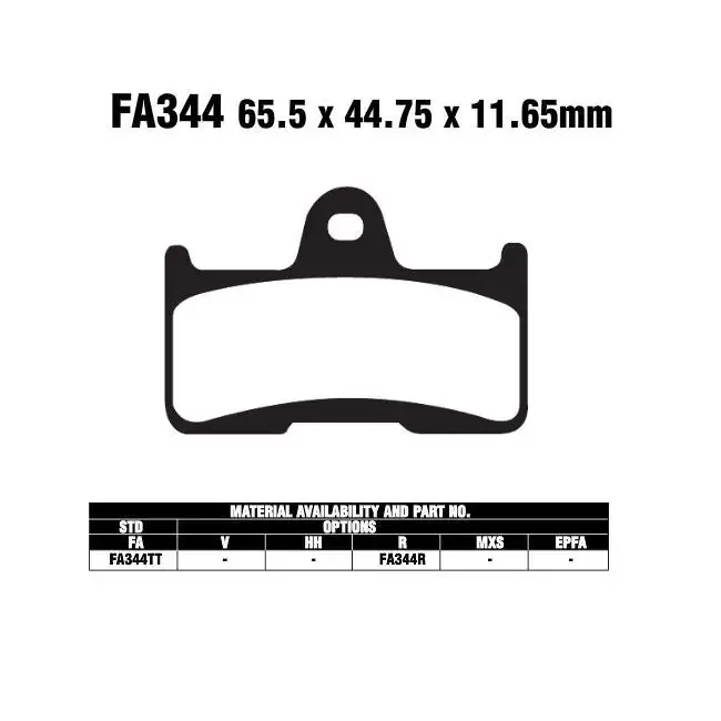EBC FA344 R Bremsbeläge passend für Yamaha YFM 660 Grizzly Bestseller