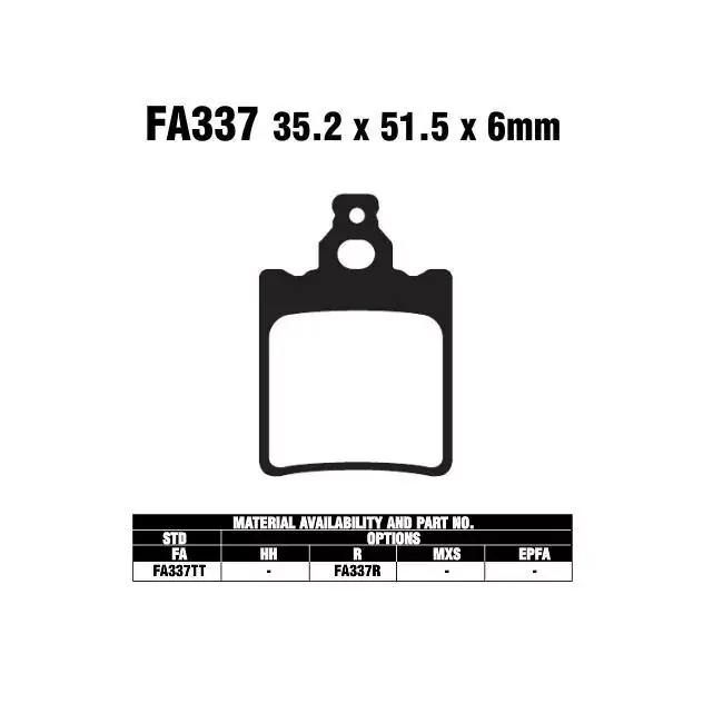 Finale Aktion EBC FA337 R Bremsbeläge passend für Aprilia Tuareg 125, KTM SX 60, KTM SX 65