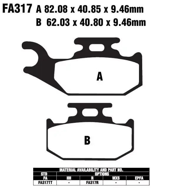 EBC FA317 R Bremsbeläge passend für Suzuki & CAN-AM Wochenendangebot