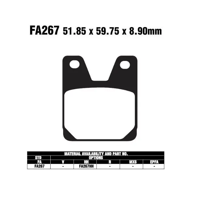 EBC FA267 Bremsbeläge passend für Yamaha YZF-R1, YZF-R7 Must-Have
