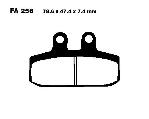 Neuheit EBC Bremsbeläge FA256 = FA113 passend für Aprilia, Gilera, Honda
