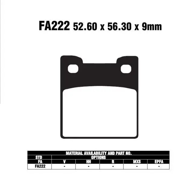 Geprüft EBC-FA222 Bremsbeläge passend für Suzuki RF 900 R GT73B