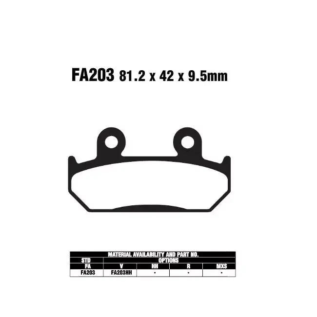 Must-Have EBC FA203 HH Bremsbeläge passend für Honda CBR 600 F PC25