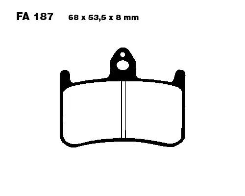 Jetzt Kaufen EBC Bremsbeläge FA187 = FA144 passend für Honda Motorradmodelle