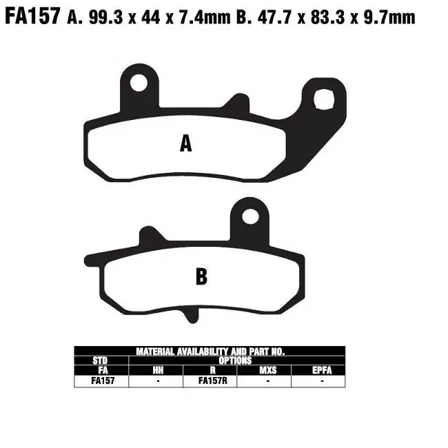 Online Kaufen EBC FA157 R Bremsbeläge passend für Suzuki DR Modelle