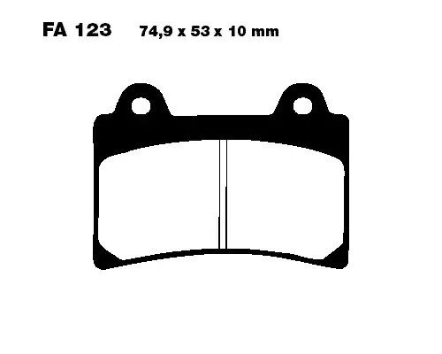 Knallerangebot EBC Bremsbelag FA123 passend für Yamaha