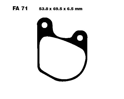 Sichere Zahlung EBC-FA71 Bremsbeläge passend für Harley Davidson