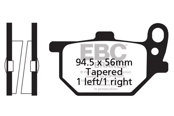 Finale Aktion EBC FA61 Bremsbeläge passend für Yamaha XS 750, XV 750