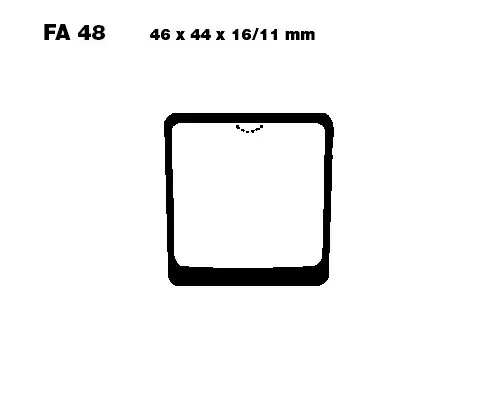 Angebot EBC FA48 Bremsbeläge passend für Kawasaki Z 400 B K4 78-80