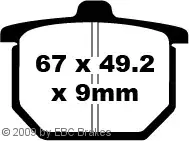 Online Kaufen EBC FA31 Bremsbeläge passend für Honda CX500 CB750 CB900 CBX1000
