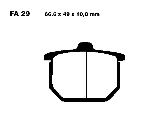 Neue Kollektion EBC FA29 Bremsbeläge passend für Honda CX500 & GL1000