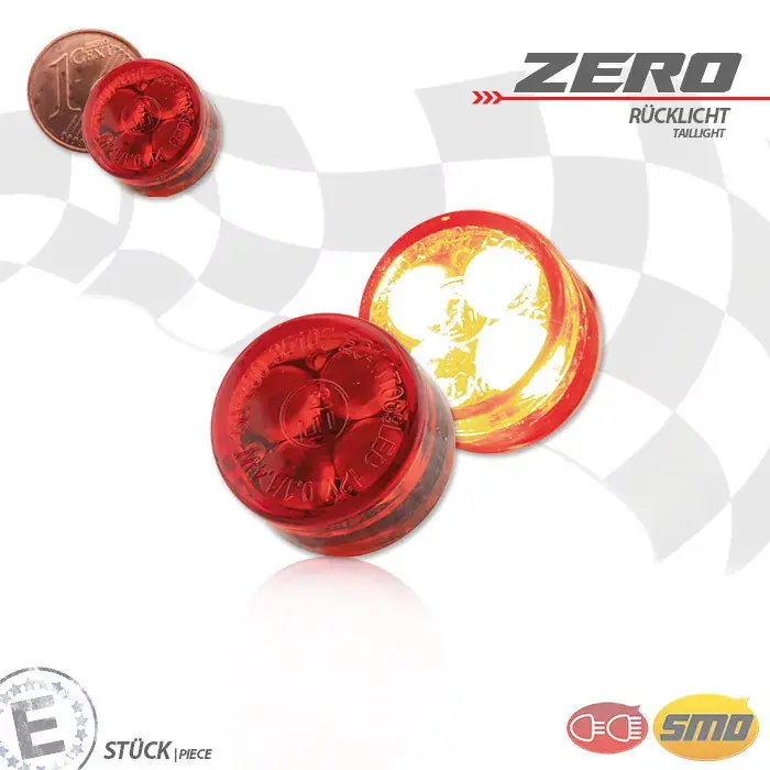 Preiswert SMD-Einbaurücklicht Zero rot E-geprüft