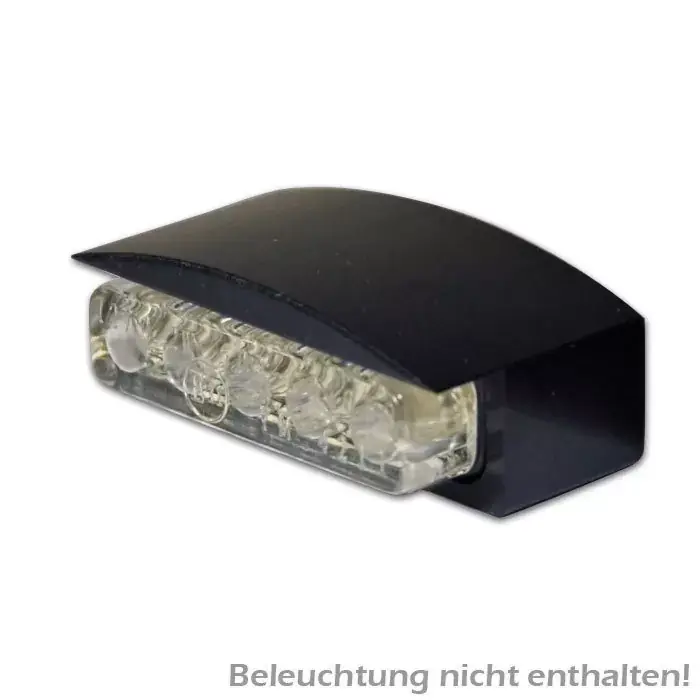 Gehäuse für LED-Kennzeichenbeleuchtung ICE schwarz aus Aluminium Wochenendangebot
