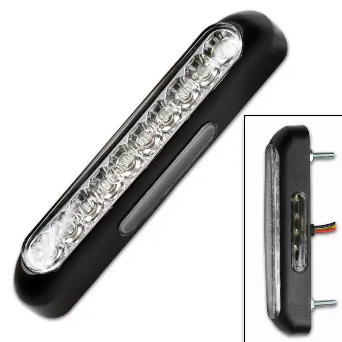 LED-Rücklicht Line schwarz klar mit Kennzeichenbeleuchtung E-geprüft Sonderangebot