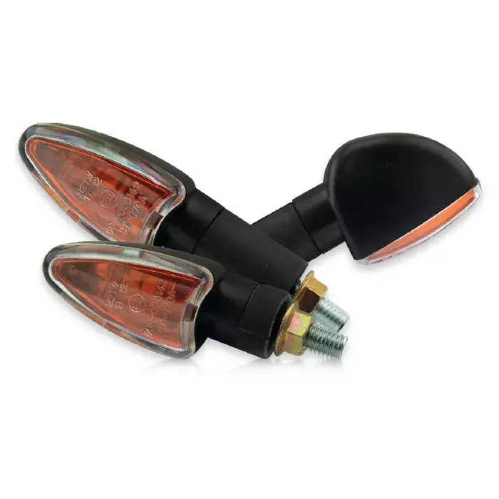 Online Kaufen Mini-Blinker "Arrow" schwarz klar gelber Innenreflektor E-geprüft