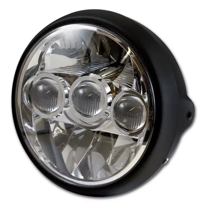 LED-Scheinwerfer Fargo 7 Zoll matt-schwarz E-geprüft Knallerangebot
