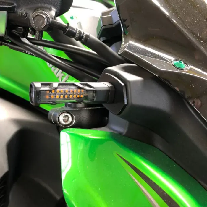 Kracherpreis LED-Blinker EVO SEQ schwarz Alu getönt E-geprüft