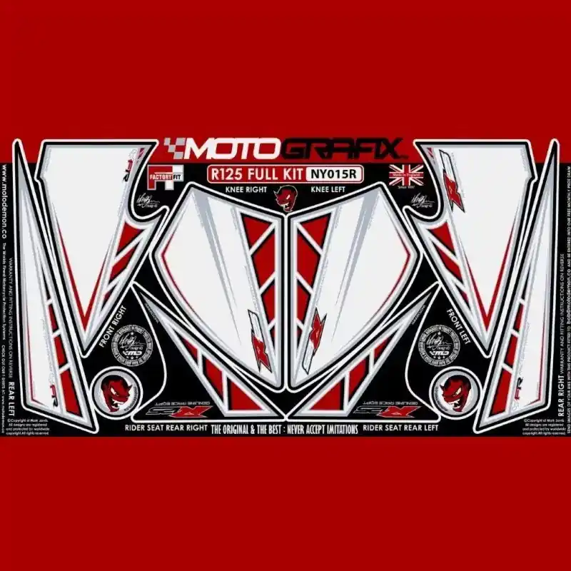 Motografix Steinschlagschutz Set passend für Yamaha YZF-R 125 NY015R Solange Der Vorrat Reicht