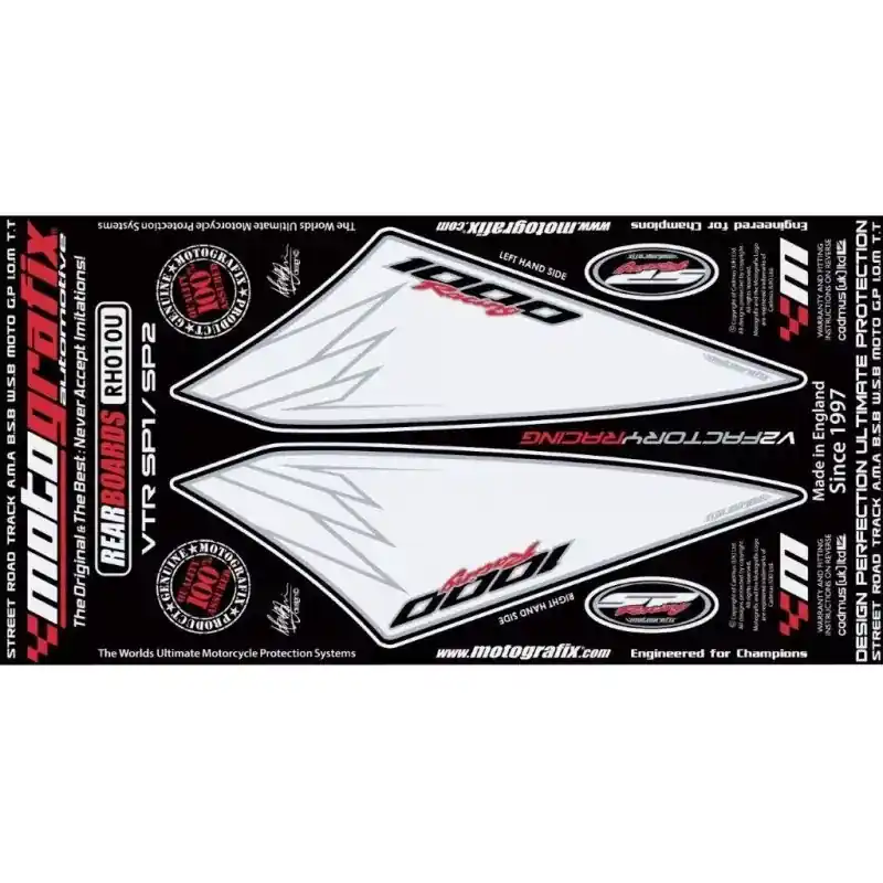 Motografix Steinschlagschutz hinten passend für Honda VTR 1000 SP1 / SP2 Saisonangebot