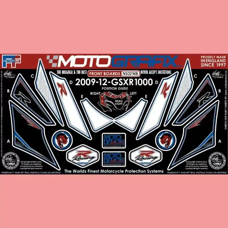 Motografix Steinschlagschutz passend für Suzuki GSX-R 1000 2012- NS021KB Sichere Zahlung