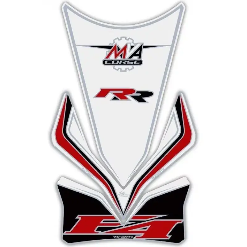 Sale Motografix 3D Gel Tank Pad WHITE passend für MV Agusta F4 RR