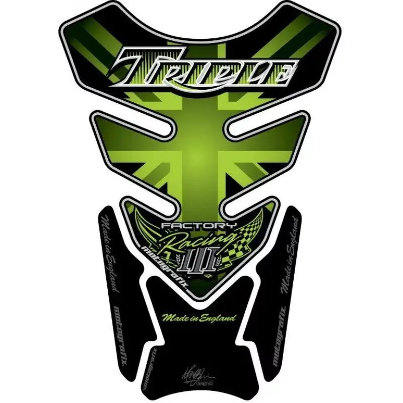 Motografix 3D Gel Tank Pad Protector TT012G passend für Triumph Triple Markenware