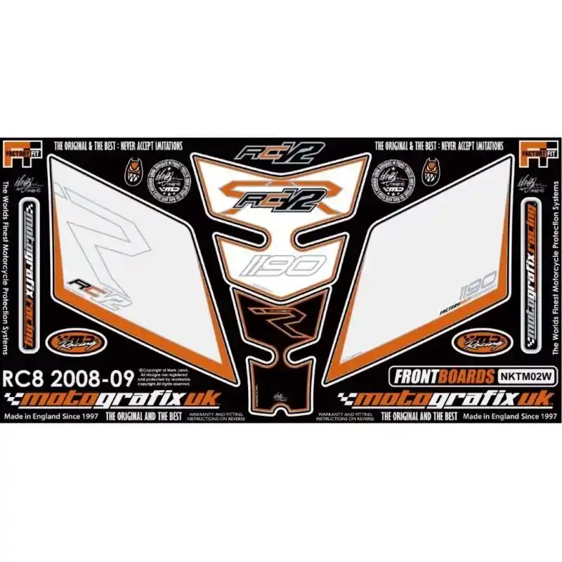 Rabatt Motografix Steinschlagschutz Set passend für KTM RC 8 NKTM02W