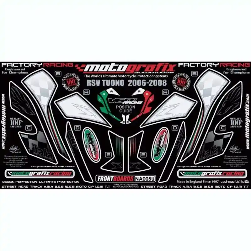 Motografix Steinschlagschutz vorn passend für Aprilia RSV 1000 Tuono 2006-2010 Kracherpreis