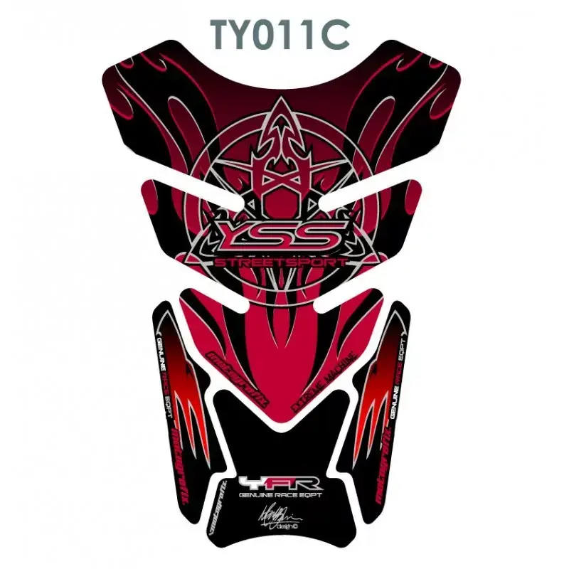 Motografix 3D Gel Tank Pad Protector TY011C passend für Yamaha Streetsport Metallic Claret Top-Seller