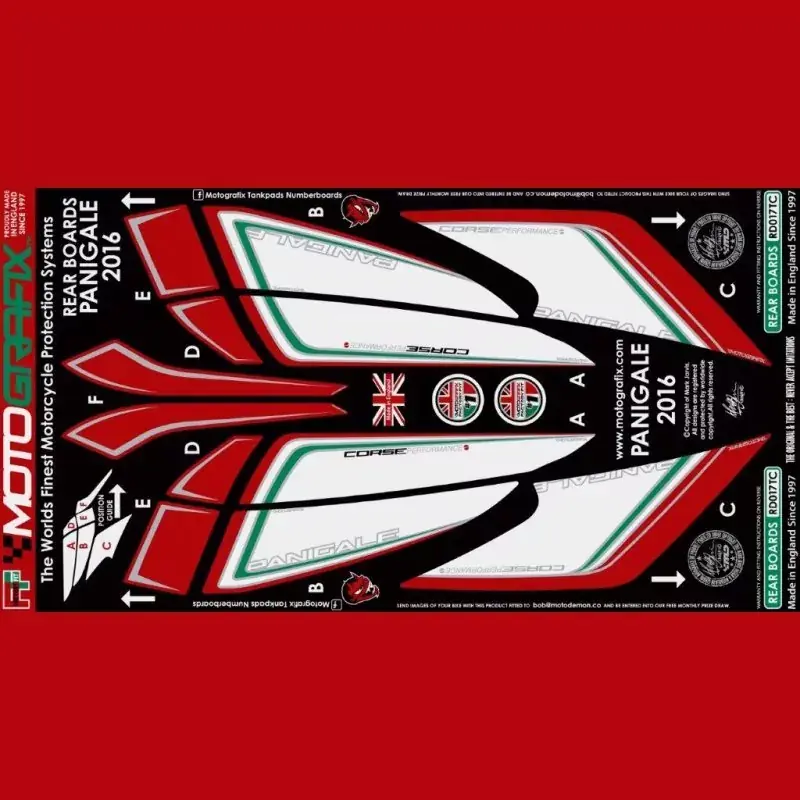 Finale Aktion Motografix Steinschlagschutz hinten passend für Ducati 959 / 1299 Panigale RD017TC