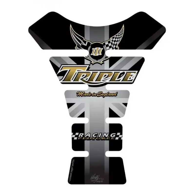 Beliebt Motografix 3D Gel Tank Pad Protector TT006U passend für Triumph Triple