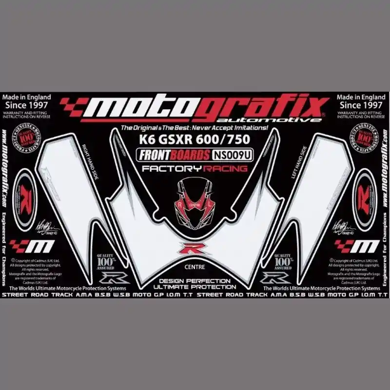 Motografix Steinschlagschutz vorn passend für Suzuki GSX-R 600 / 750 2006-2007 Heißes Angebot