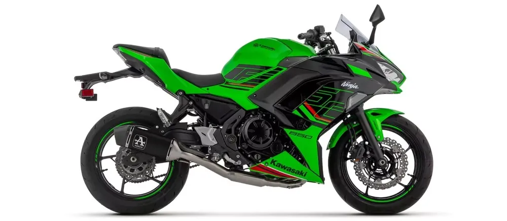 Sale ARROW VELOCE Komplettanlage Aluminium schwarz passend für Kawasaki Ninja 650 24-25