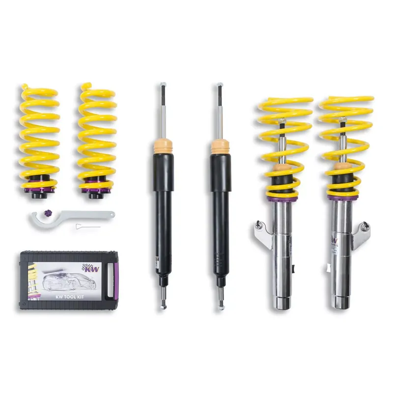 Sonderaktion KW Gewindefahrwerk V1 inox passend für BMW 3er Cabriolet (E93) 392C, 3C, M3, M390 05/2006-12/2013