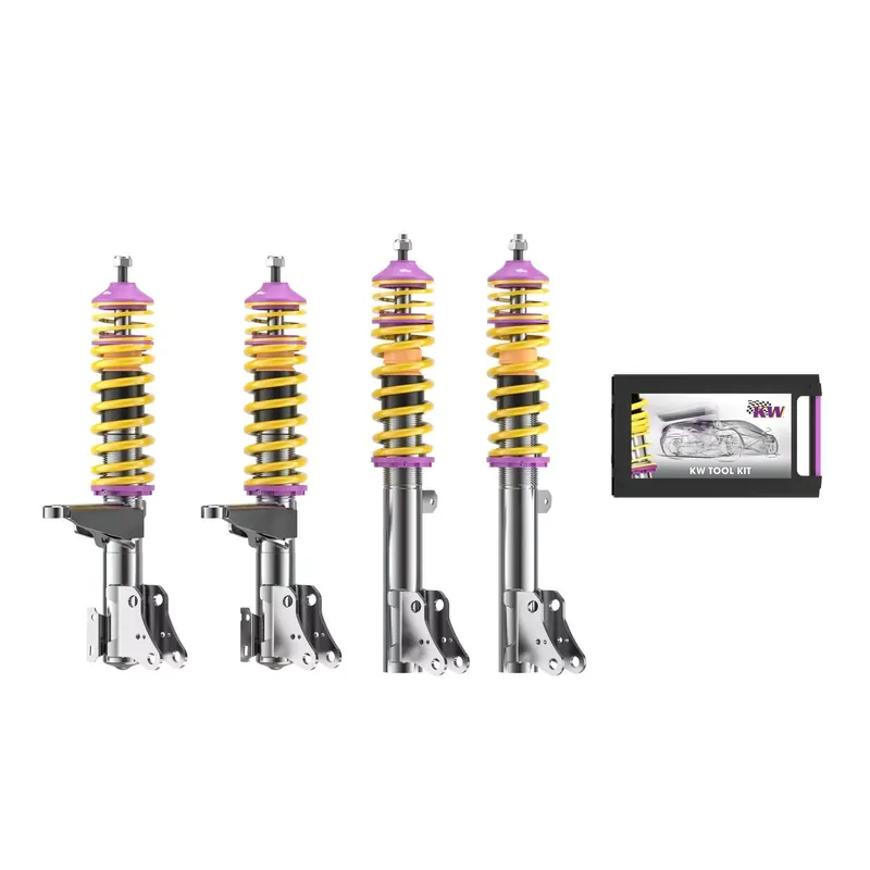 KW Gewindefahrwerk V1 inox passend für Audi Coupe (89) 8B, 89Q Allrad 10/1988–12/1996 Kracherpreis